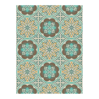 Blommie's Buitenkleed Groen/Bruin - 150x210 | De Boet