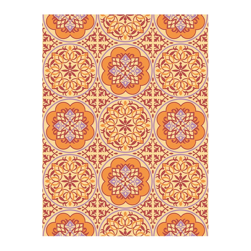 Blommie's Buitenkleed Oranje/Paars - 150x210 cm