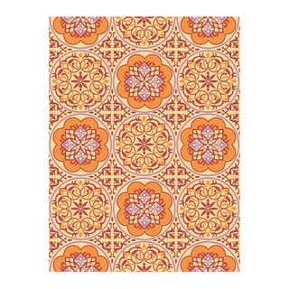 Blommie's Buitenkleed Oranje/Paars - 150x210 | De Boet