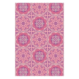 Blommie's Buitenkleed Paars/Zalm - 150x210 | De Boet