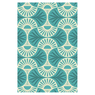 Blommie's Buitenkleed Groen/Crème - 180x270 | De Boet