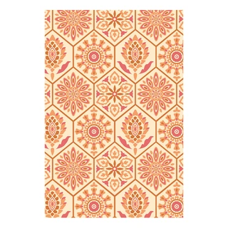 Blommie's Buitenkleed Koraal/Roze/Crème - 180x270 cm