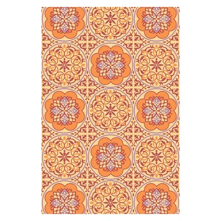 Blommie's Buitenkleed Oranje/Paars - 180x270 cm