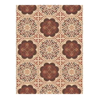 Blommie's Buitenkleed Bruin/Ivoor - 260x360 | De Boet