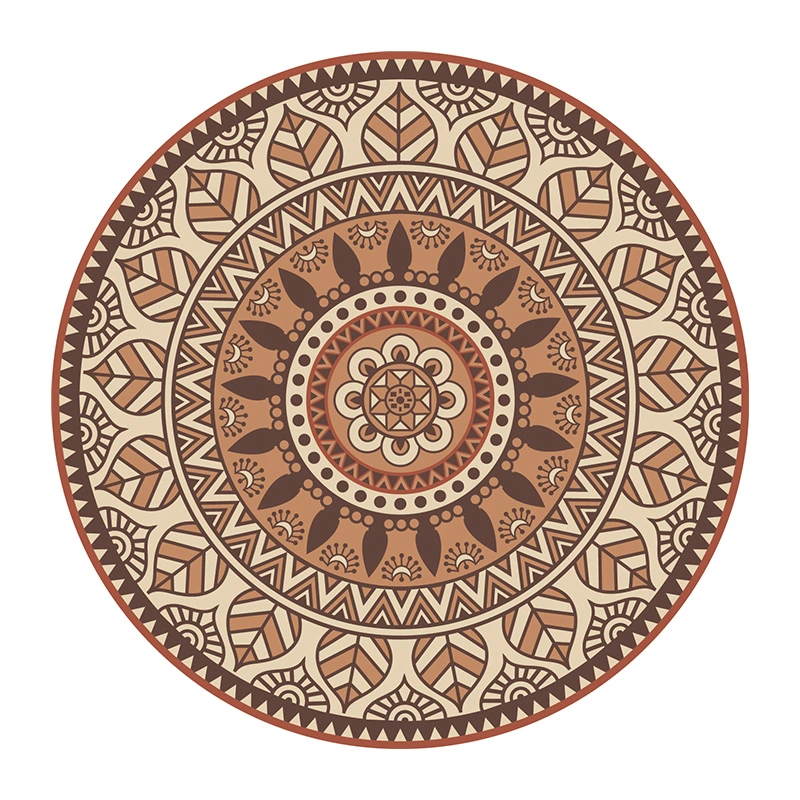 Blommie's Buitenkleed Bruin/Ivoor - Ø180 cm