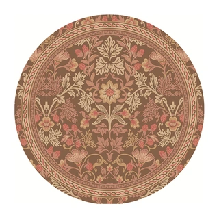 Blommie's Buitenkleed Bruin/Bloem - Ø180 cm | De Boet