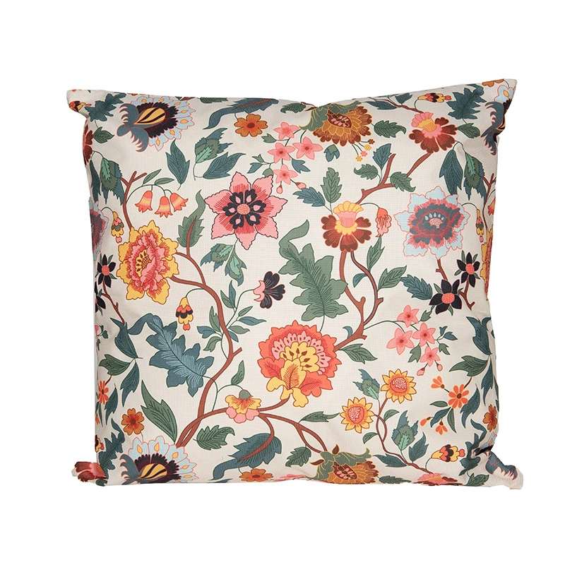 Anna's Collection Buitenkussen Vintage Bloemen - 45x45 cm