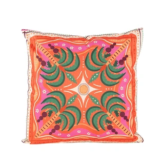 Anna's Collection Buitenkussen Palmboom Kleur - 60x60 cm