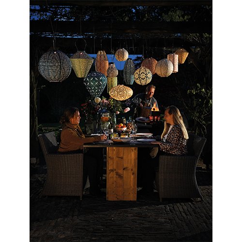 Lumiz Solar Lampion Bulb 16 - Ikat - Groen - afbeelding 4