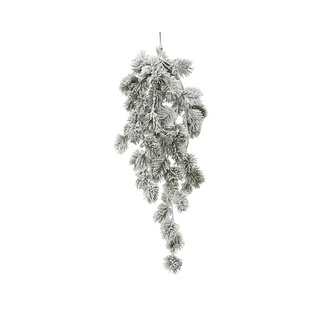 Kunsttak Dennenappel Besneeuwd - 60 cm