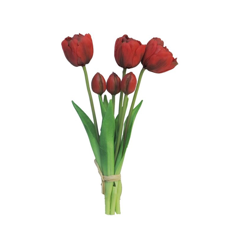 Bundel kunst tulpen X3 Red 27 cm