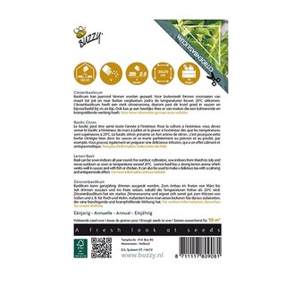 Buzzy® Basilicum Lemon - afbeelding 2