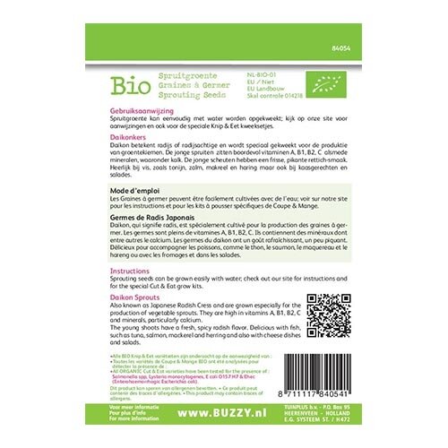 Buzzy® Bio Knip & Eet Daikonkers - afbeelding 2