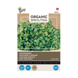 Buzzy® Organic Sprouting Mosterdkers  (BIO) - afbeelding 1