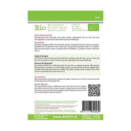 Buzzy® Bio Knip & Eet Rucolakers - afbeelding 2