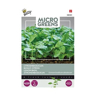 Buzzy® Microgreens, Citroenbasilicum - afbeelding 1