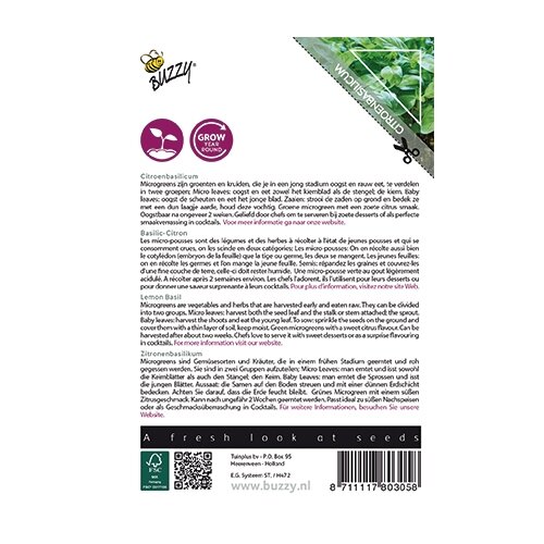 Buzzy® Microgreens, Citroenbasilicum - afbeelding 2