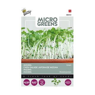 Buzzy® Microgreens, Mizuna Green