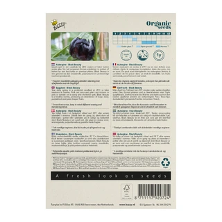Buzzy® Organic Aubergine Black Beauty (BIO) - afbeelding 2