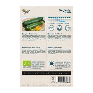 Buzzy® Organic Courgette Black Beauty (BIO) - afbeelding 2