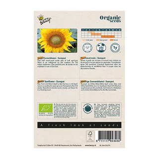 Buzzy® Organic Helianthus, Lage zonnebloem Sunspot (BIO) - afbeelding 2