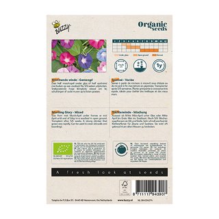 Buzzy® Organic Ipomoea, Klimmende Winde gemengd  (BIO) - afbeelding 2