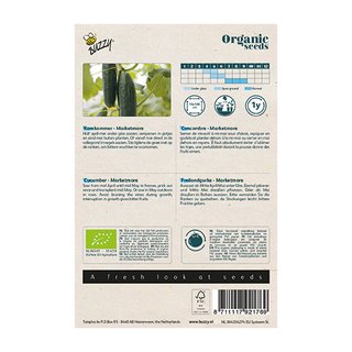 Buzzy® Organic Komkommer Marketmore  (BIO) - afbeelding 2