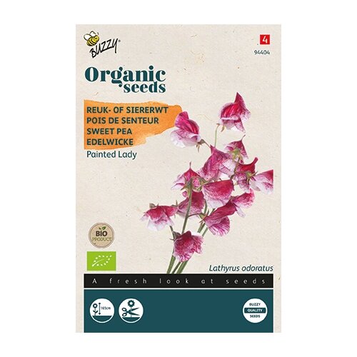 Buzzy® Organic Lathyrus, Reuk- of siererwt Painted Lady(BIO) - afbeelding 1