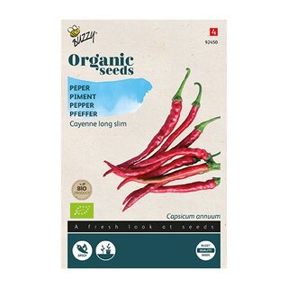 Buzzy® Organic Peper Cayenne long slim (BIO) - afbeelding 1