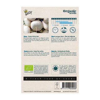 Buzzy® Organic Raap Platte Witte Mei (BIO) - afbeelding 2