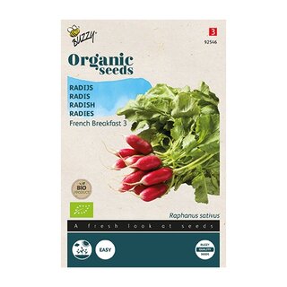 Buzzy® Organic Radijs French Breakfast 3 (BIO) | De Boet