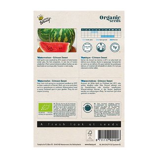 Buzzy® Organic Watermeloen Crimson Sweet (BIO) - afbeelding 2