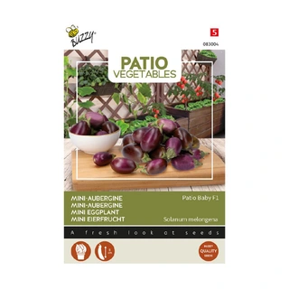Buzzy® Patio Veggies, Aubergine Patio Baby F1 - afbeelding 1