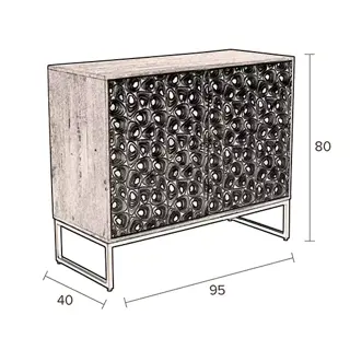 Dutchbone Meena Dressoir - 95x40x80 cm - afbeelding 6