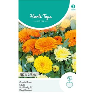 Horti Tops Calendula, Goudsbloem Fiesta Gitana gemengd - afbeelding 1