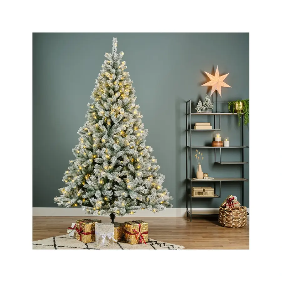 Everlands Kunstkerstboom Canada Frosted LED - 210 cm - afbeelding 4