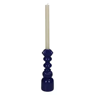 Kandelaar Stick Blue - 8x8x25 cm - afbeelding 2