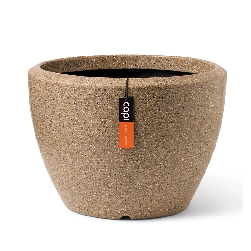 Capi Bloempot Arc Granite Ø60x48 cm - Taupe