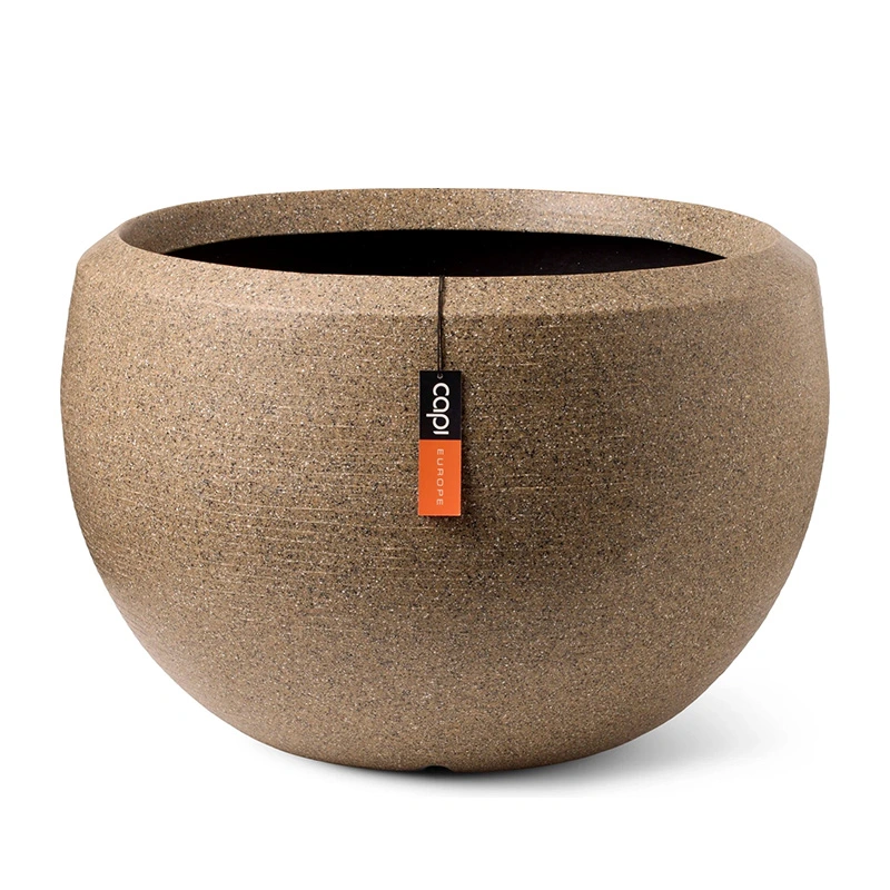Capi Vaas Bol Arc Granite Ø67x45 cm - Taupe