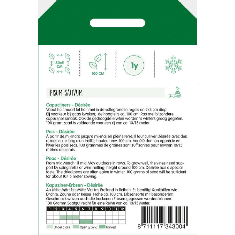 Horti Tops Capucijners Desiree, Lage Blauwschokker - afbeelding 2