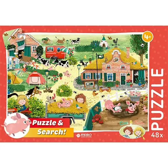 Rebo Cas & Cato farm - puzzel 48 st.