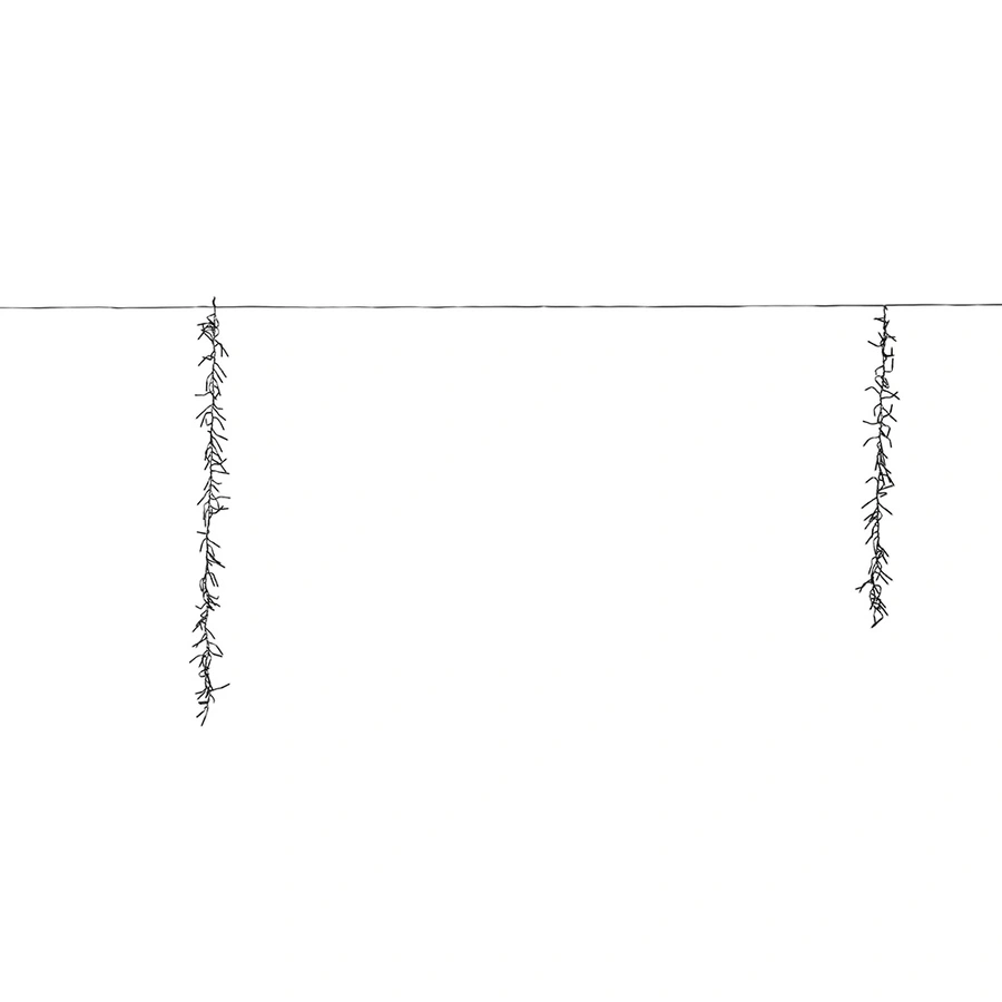 LED Cascade Clusterverlichting Klassiek warm - 7,5 m - afbeelding 2