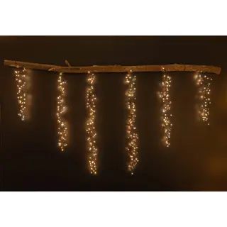Ijspegelverlichting Cascade Cluster 7,5 m - Klassiek warm/Warm wit