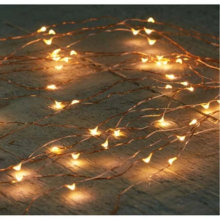 Cascade Kerstverlichting Koperdraad 100 LED - Klassiek Warm
