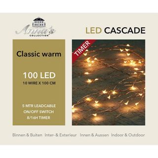 Cascadeverlichting Koperdraad - 100 LED