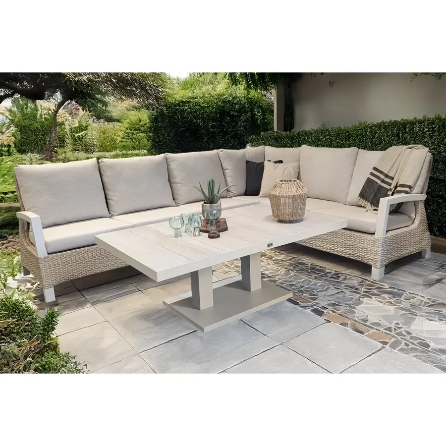 Trestino Cascaval Hoek Loungebank - Latte - afbeelding 4