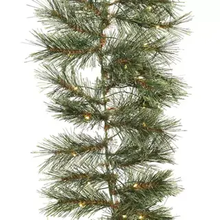 Kunstguirlande Cashmere LED Groen - 270 cm