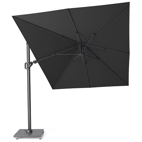 Kosmisch Maria geroosterd brood Platinum T² Premium Zweefparasol ø3,5 - Faded Black | De Boet