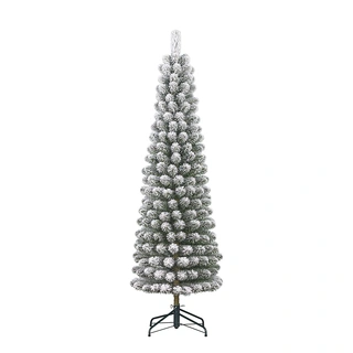 Black Box Kunstkerstboom Charlton Pilar Frosted Groen - Ø58x230 cm