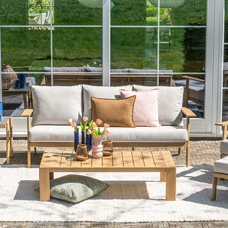 Garden Impressions Chicago 3-zits Loungebank Teaklook - afbeelding 6